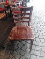 Houten Stoel - Set van 4, Ophalen, Gebruikt, Bruin, Vintage