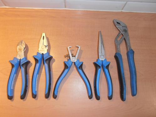 Zgan GEDORE 5 dlg tangen set., Doe-het-zelf en Verbouw, Gereedschap | Handgereedschap, Zo goed als nieuw, Ophalen of Verzenden