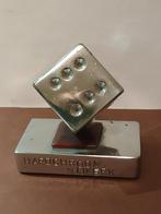 Zware Vintage  Presse-papier, Kubus /Dobbelsteen. Chrome, Antiek en Kunst, Ophalen of Verzenden