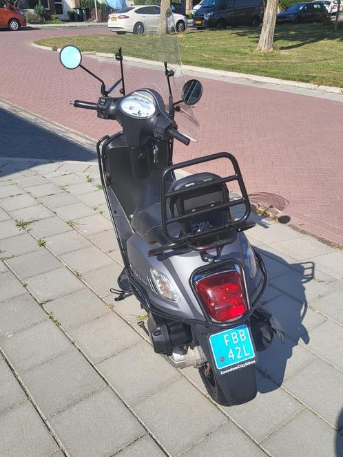 SYM Fiddle II 50s - Antraciet Grijs Mat | Zwarte details, Fietsen en Brommers, Scooters | SYM, Gebruikt, Fiddle, Maximaal 25 km/u