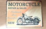 Reclamebord Motorcycle new old look, Ophalen of Verzenden, Gebruikt, Reclamebord