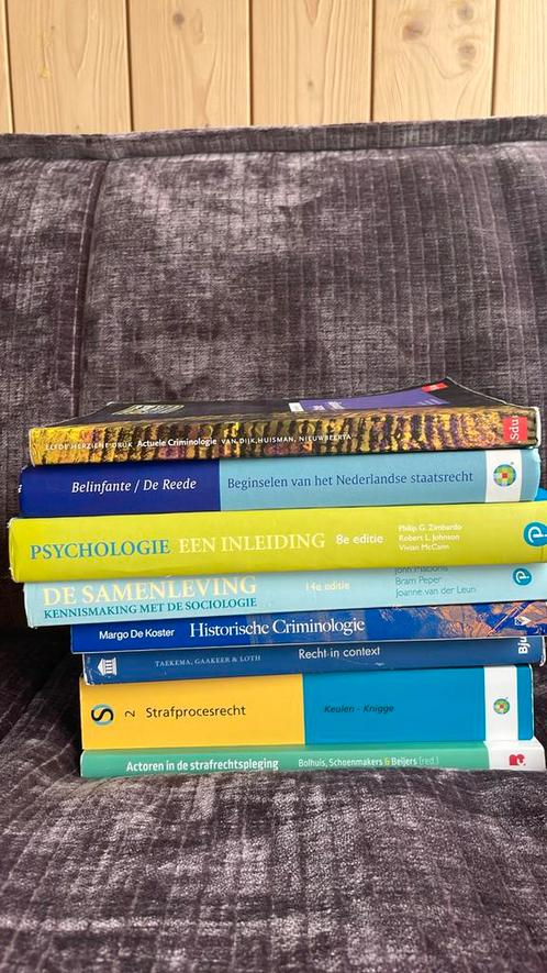 Boeken criminologie VU - jaar 1 en 2, Boeken, Studieboeken en Cursussen, Zo goed als nieuw, WO, Beta, Ophalen of Verzenden