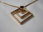 Kettinghanger/vierkant aan venetiaanse box ketting, Sieraden, Tassen en Uiterlijk, Verzenden, Zo goed als nieuw, Goud, Overige materialen