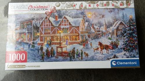 Classic Christmas panorama kerst puzzel 1000 stukjes NIEUW, Hobby en Vrije tijd, Denksport en Puzzels, Nieuw, Legpuzzel, 500 t/m 1500 stukjes