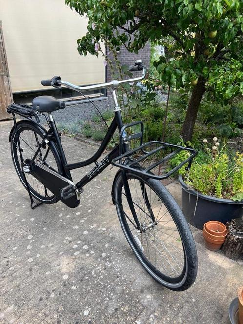 Zwarte Spirit Damesfiets 28" (incl. kettingslot), Fietsen en Brommers, Fietsen | Dames | Damesfietsen, Gebruikt, Overige merken