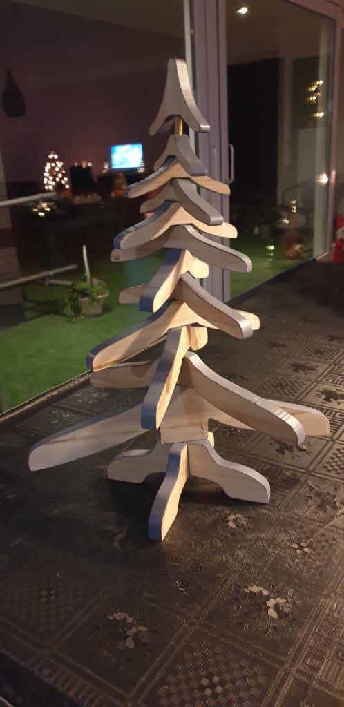 Houten kerstboompje en engeltje (nieuw), Diversen, Kerst, Nieuw, Ophalen of Verzenden