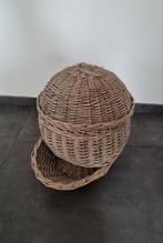 Aardappelmand / uienmand riet, Ophalen of Verzenden, Zo goed als nieuw, Rond, Riet