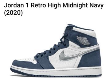 Air Jordan 1 High Midnight Navy - size 40 beschikbaar voor biedingen
