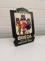 Oud reclame bord drie hoefijzers bier brede reclamebord, Verzamelen, Ophalen of Verzenden, Zo goed als nieuw, Reclamebord