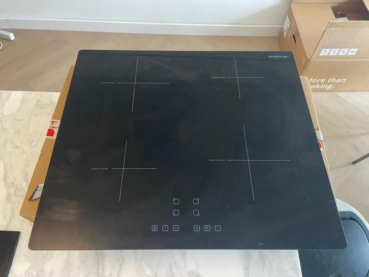 Inventum IKI6010 - Inbouw inductie kookplaat - Zwart, Witgoed en Apparatuur, Kookplaten, Gebruikt, Inbouw, Inductie, 4 kookzones