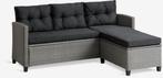 Loungebank met chaise 3-persoons grijs, Tuin en Terras, Ophalen, Zo goed als nieuw