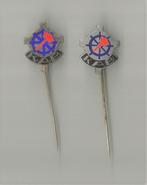 4 verschillende emaille speldjes Kath. Arbeiders Beweging, Ophalen of Verzenden, Gebruikt, Overige onderwerpen, Speldje of Pin