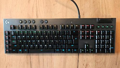 Logitech G815 RGB Mechanical Gaming Keyboard, Computers en Software, Toetsenborden, Gebruikt, Qwerty, Bedraad, Gaming toetsenbord