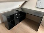 Zwart hoek bureau, Huis en Inrichting, Ophalen of Verzenden, Zo goed als nieuw