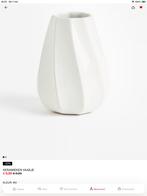 GEZOCHT H&M vaas vaasje wit keramiek gedraaide vorm 12cm, Ophalen, Wit, Aardewerk of Porselein, Zo goed als nieuw