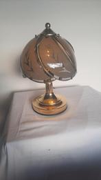 Jaren 80 Tafellamp Hollywood Regencystijl,lees beschrijving, Ophalen of Verzenden, Zo goed als nieuw, Glas, Minder dan 50 cm