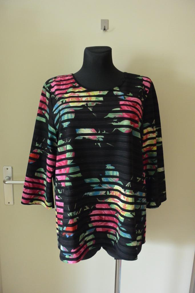 Sommermann shirtje 46 roze zwart gaaf, Kleding | Dames, T-shirts, Gedragen, Maat 46/48 (XL) of groter, Roze, Korte mouw, Ophalen of Verzenden