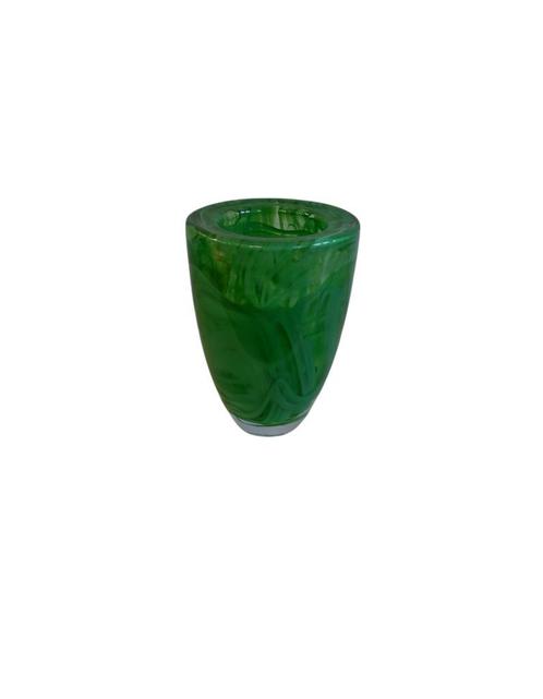 Kosta Boda glazen vaas, Huis en Inrichting, Woonaccessoires | Vazen, Gebruikt, Groen, Minder dan 50 cm, Glas, Ophalen of Verzenden