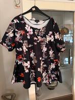 Tuniek MS Mode maat 50 zwart bloemen, Kleding | Dames, Grote Maten, Ophalen of Verzenden, Zo goed als nieuw, MS Mode, Blouse of Tuniek