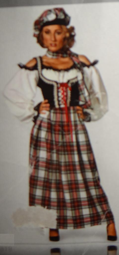 Leuke rood/wit/zwart geblokte SCHOTSE/HIGHLANDER jurk + pet, Kleding | Dames, Carnavalskleding en Feestkleding, Nieuw, Kleding