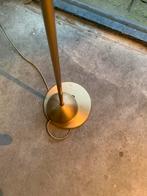 Vintage gouden vloerlamp, Huis en Inrichting, Lampen | Vloerlampen, Ophalen, Gebruikt, Metaal, 150 tot 200 cm