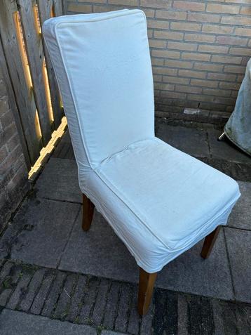 Witte Riviera Maison Stoel met Stoffen Bekleding