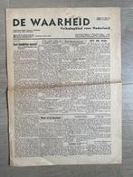 100% Originele krant "De Waarheid" 18 Mei 1945, Verzamelen, Militaria | Tweede Wereldoorlog, Nederland, Overige soorten, Boek of Tijdschrift