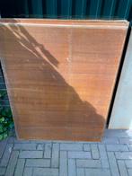 Teakfineer platen - Hoge Raad Den Haag, Doe-het-zelf en Verbouw, Platen en Panelen, Ophalen, Gebruikt, Hout, Minder dan 20 mm