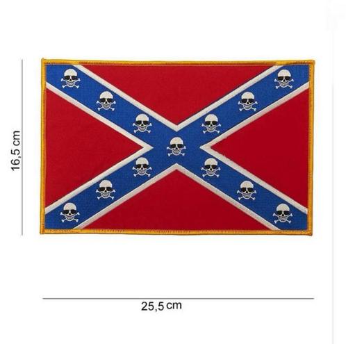 backpatch, rebel vlag, skull, vest, jas, man, vrouw, biker, Diversen, Vlaggen en Wimpels, Nieuw, Ophalen of Verzenden