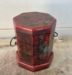 Oude Chinese Juwelenkist sieradenkast, Antiek en Kunst, Ophalen of Verzenden