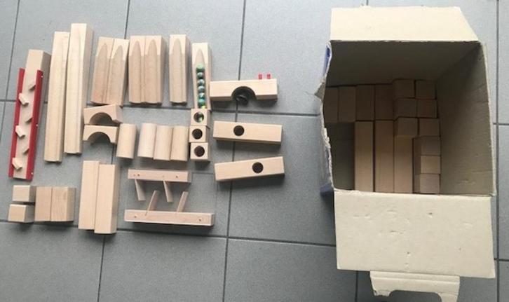 Haba knikkerbaan Grote Basisdoos, Kinderen en Baby's, Speelgoed | Houten speelgoed, Zo goed als nieuw, Overige typen, Ophalen