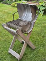 Biervat BBQ met houten standaard., Ophalen, Gebruikt