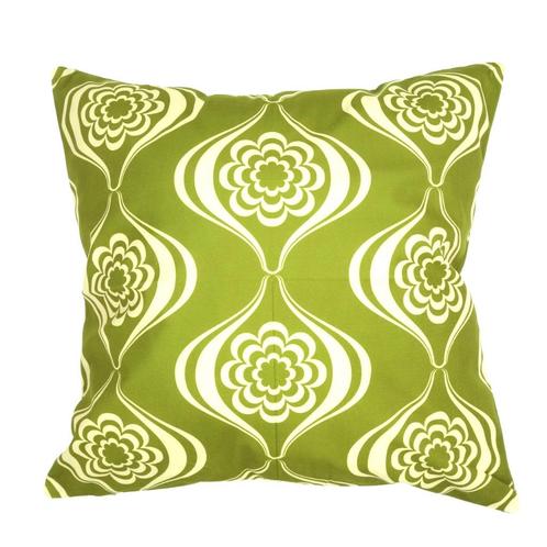 Retro kussenhoes olijfgroen | 45 x 45 cm, Huis en Inrichting, Woonaccessoires | Kussens, Nieuw, Groen, Vierkant, Verzenden