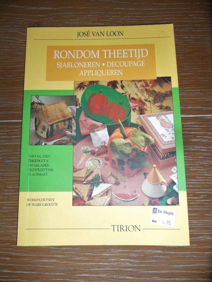 Hobbyboek: Rondom Theetijd, Boeken, Hobby en Vrije tijd, Zo goed als nieuw, Borduren en Naaien, Ophalen of Verzenden