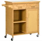 (NIEUW) Luxe bamboo keukenkar, Ophalen, Nieuw