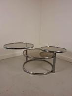 Vintage design salontafel Leitmotiv, Huis en Inrichting, Tafels | Salontafels, Gebruikt, 50 tot 100 cm, Rond, Minder dan 50 cm