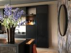 moderne ronde spiegel, Huis en Inrichting, Woonaccessoires | Spiegels, Ophalen, 100 tot 150 cm, Rond, Zo goed als nieuw