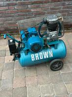 Brown compressor, Doe-het-zelf en Verbouw, Compressors, Ophalen, Gebruikt, 6 tot 10 bar, 25 tot 100 liter