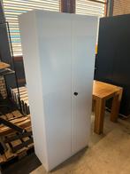 Partij van 12 zeer nette witte archiefkasten 195x80, Zo goed als nieuw, Met slot, 150 tot 200 cm, 25 tot 50 cm