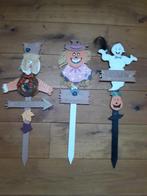 6 x halloween stekers 66 cm (figuur is 35 cm), Ophalen of Verzenden, Nieuw, Versiering, Halloween of Griezel