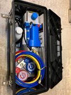 Vacuümpomp 1 traps met Manometerset, Ophalen of Verzenden, Zo goed als nieuw, Elektriciteit