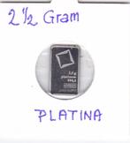 Baartje van 2 1/2 gram PLATINA Valcambi, Postzegels en Munten, Edelmetalen en Baren, Ophalen of Verzenden, Platina