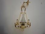 oude antieke metalen hanglamp, Ophalen of Verzenden, Gebruikt, Metaal, Minder dan 50 cm