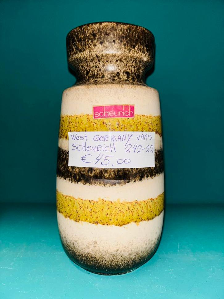 West Germany Vaas Scheurich 242-22, Antiek en Kunst, Antiek | Vazen, Ophalen