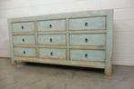 Landelijk Dressoir apothekerskast Shabby chic licht blauw, Nieuw, Ophalen of Verzenden, Landelijk, 25 tot 50 cm