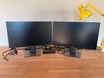 Twee Dell Monitoren, Computers en Software, Monitoren, Ophalen, Gebruikt, IPS, In hoogte verstelbaar