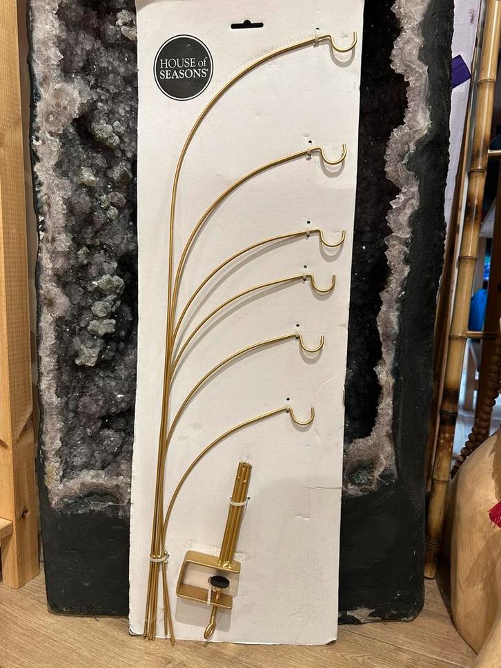 House of Seasons gouden ornamenthouder/tafelklem (6 haken), Huis en Inrichting, Woonaccessoires | Overige, Nieuw, Ophalen of Verzenden