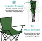 EASTWALL Opvouwbare Kampeerstoel Nieuw(nr.7), Nieuw, Ophalen of Verzenden, Campingstoel