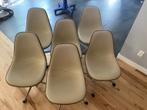 Vintage 1973 Herman Miller Eames Shell Chairs – Set of 6, Huis en Inrichting, Stoelen, Ophalen, Gebruikt, Overige kleuren, Mid Century Modern