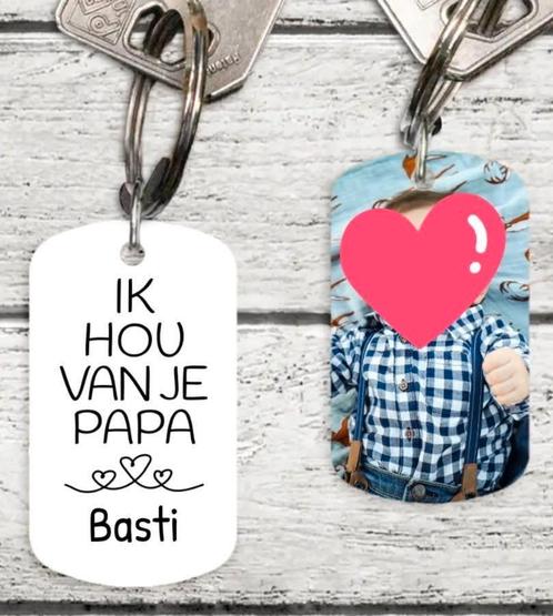 Sleutelhanger/ketting met foto, Sieraden, Tassen en Uiterlijk, Bedels, Nieuw, Overige merken, Overige materialen, 1 bedel, Ophalen of Verzenden